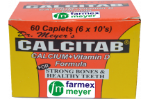 Meyer Calcitab (Calcium + Vit D.) Caps., (x60 Caps)