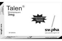 Swipha Talen Bromazepam Tabs.,3mg (x30 Tabs)