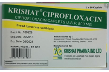 Krishat Ciprofloxacin Tabs., 500mg