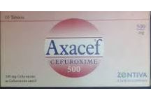 Zentiva Axacef Cefuroxime Tabs.,500mg,1 x 10