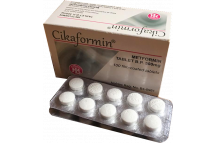 Cikaformin Metformin Tabs., 500mg., x100 Tabs