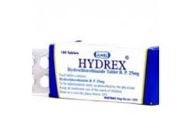 Juhel Hydrex Tabs. Hydrochlorthiazide 25mg, 1x10 Tabs.