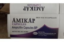 Maydon Amikap Ampicillin Caps. BP 200mg., x100 Caps