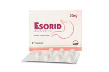 Hilton Esorid Esomeprazole 20mg Tabs., x 20